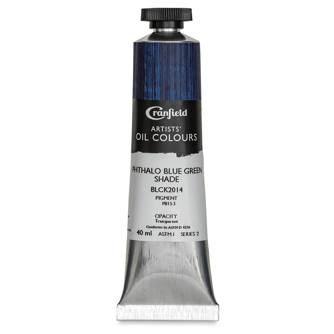 Cranfield Artists' Oils - Phthalo Blue Green Shade, 40 ml, Tube